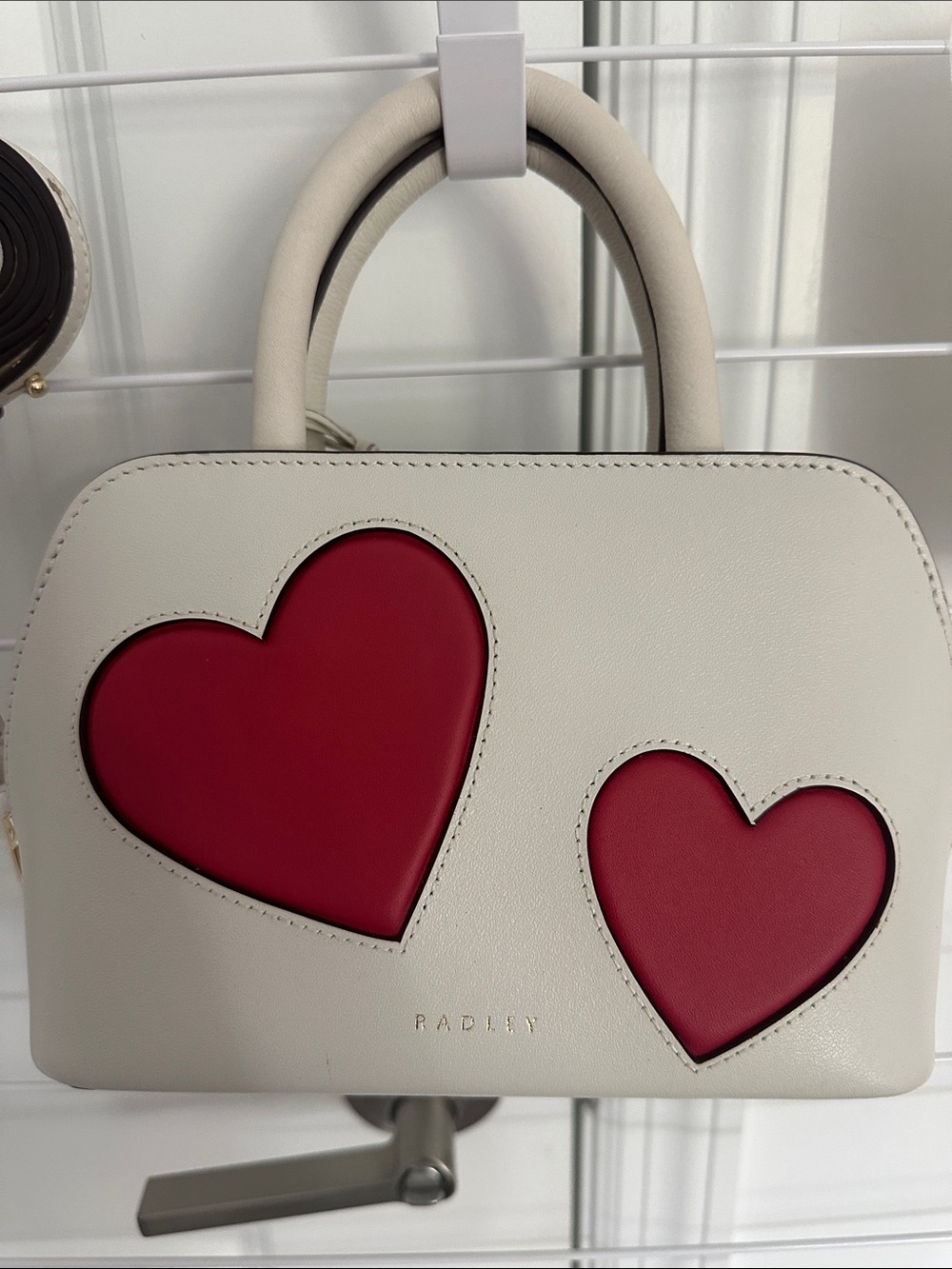 RADLEY LONDON Small Zip Top Grab with Red Heart Insets